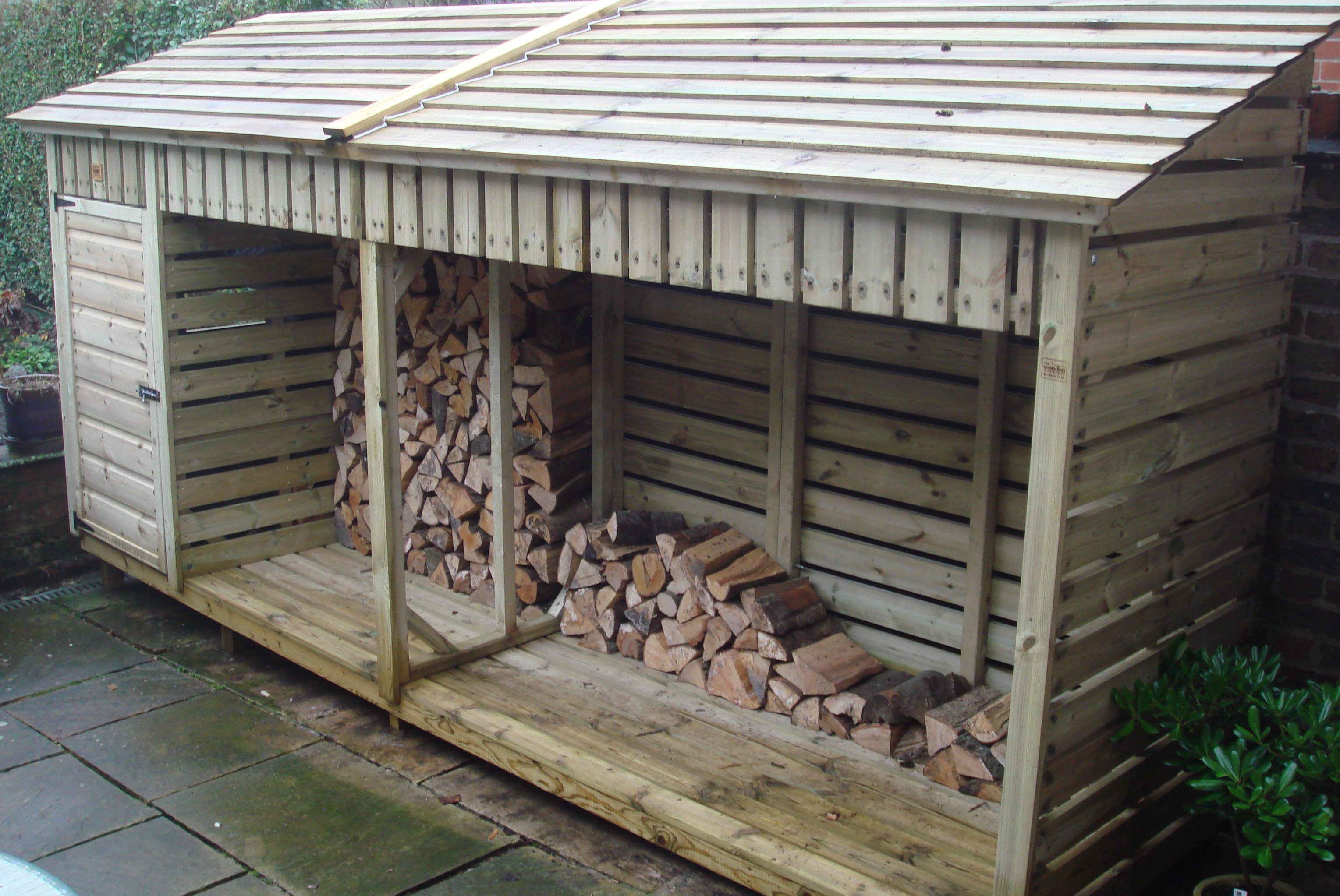 Medium Log Store (4m) | The Wooden Workshop | Oakford, Devon