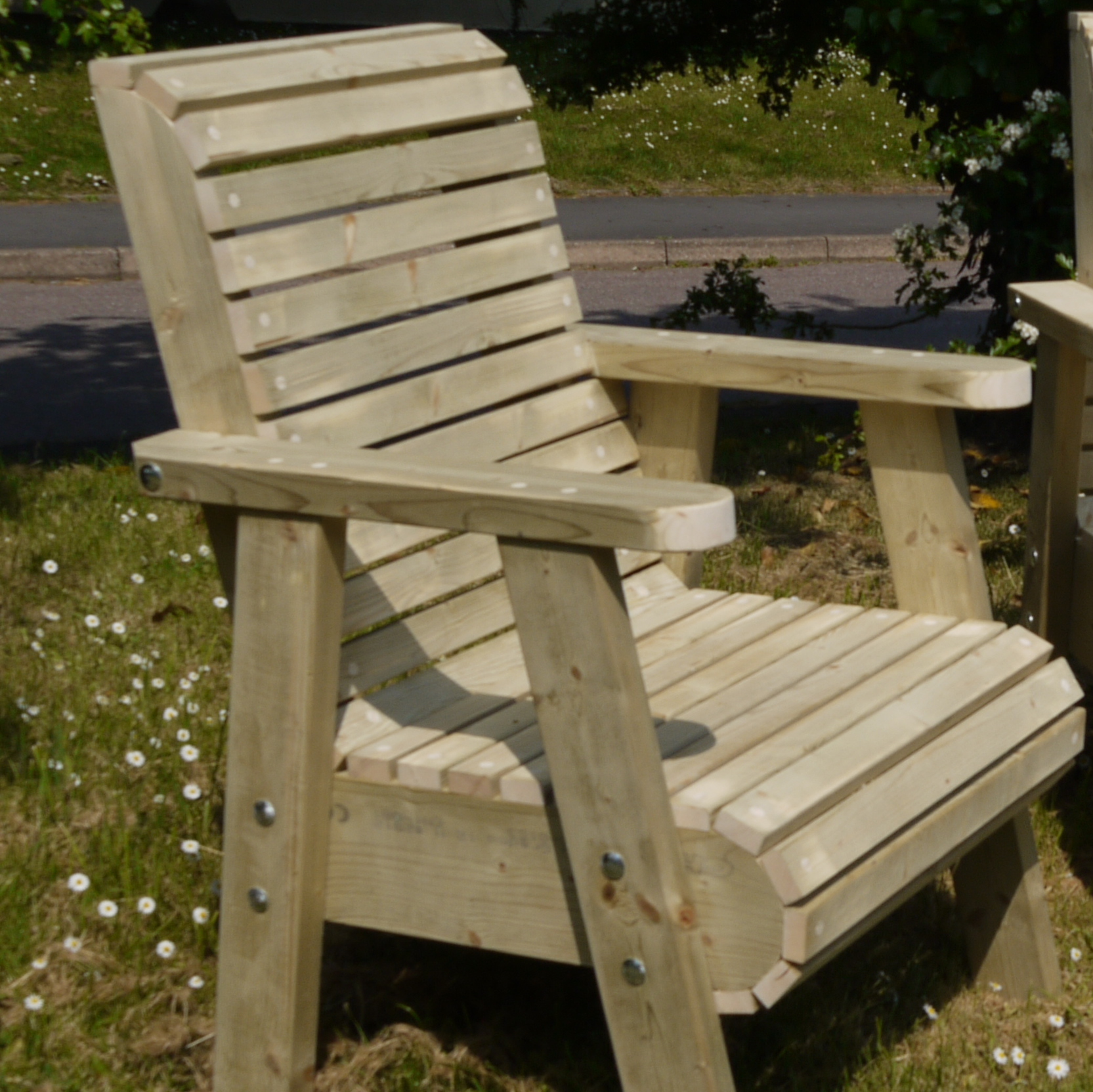 Roll Top Garden Chair | The Wooden Workshop | Oakford, Devon