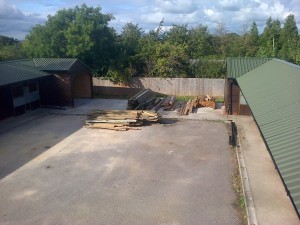 Remodelled area with newly built  carport.