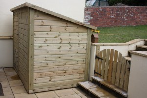 Dog Kennel and gate set, The Wooden Workshop, Bampton, Tiverton, Devon.