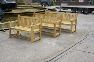 Idigbo Benches. The Wooden Workshop, Bampton, Devon.