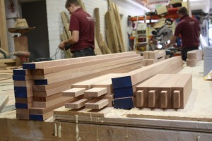 Processing Sapele. The Wooden Workshop, Bampton, Devon.