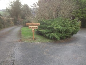 Oak signposts, The Wooden Workshop, Oakford, Devon.