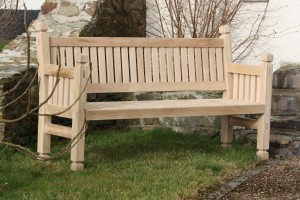 Westminster Hardwood Bench design,  The Wooden Workshop, Oakford Devon.