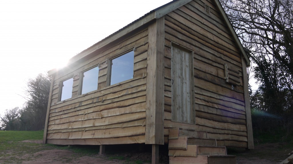 Hunting Cabin. The Wooden Workshop, Oakford, Tiverton, Devon.