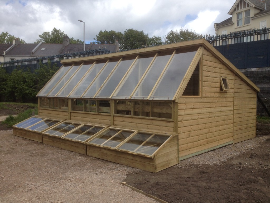 Large accessible potting shed. The Wooden Workshop, Oakford, Tiverton, Devon, The Wooden Workshop