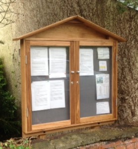 pitched Notice board 2