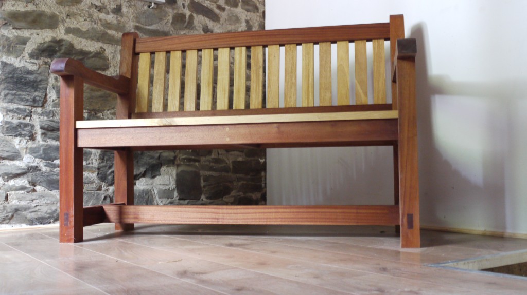 Dual Colour Bench, The Wooden Workshop, Oakford, Devon (18)