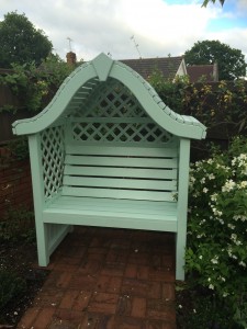 Idigbo Garden Seat - The Wooden Workshop Oakford Devon