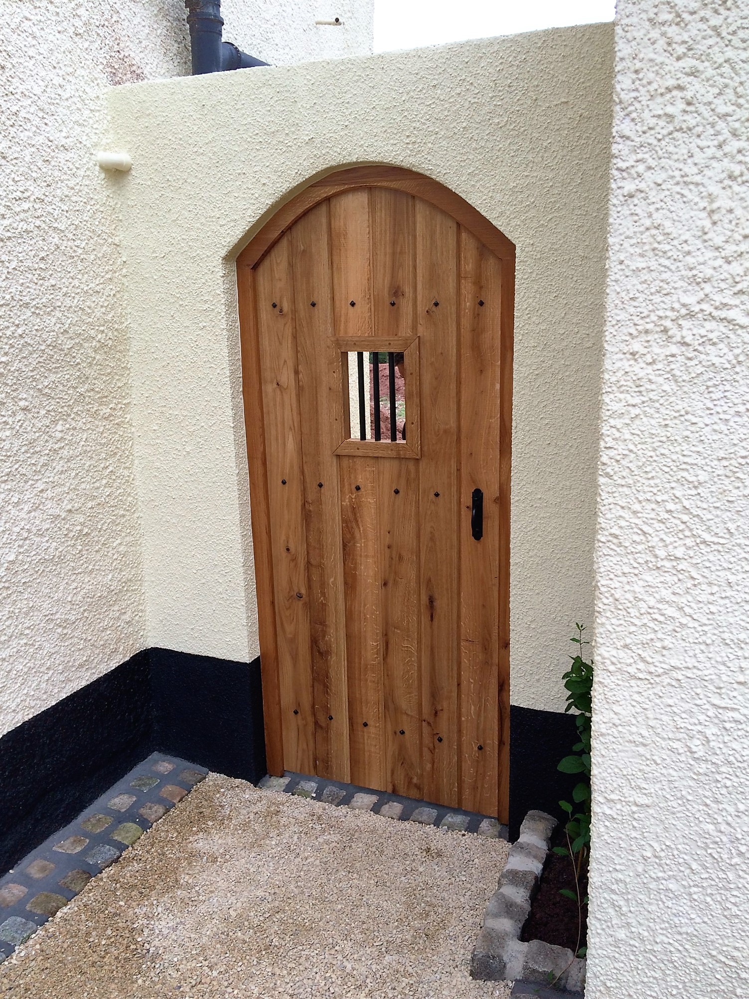 Oak Gothic Gate | The Wooden Workshop | Oakford, Devon