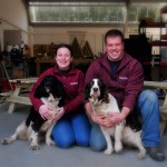 Laura and Dean and the two Dogs
