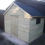 10ft x 8ft wooden garden sheds handmade Bampton Devon