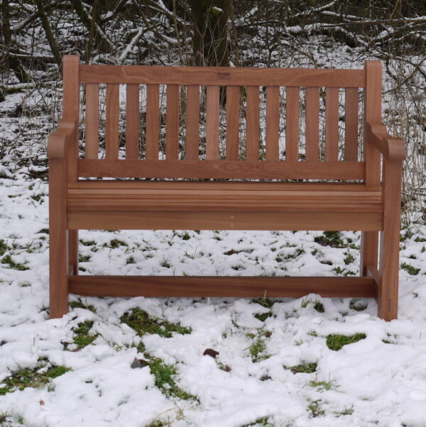 4ft Hardwood Garden bench handmade Bampton Exmoor Devon