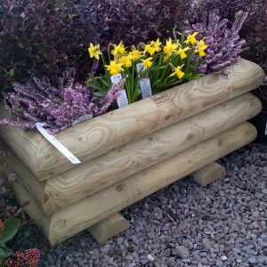 Garden Log Planter - Large Handmade Bampton Devon