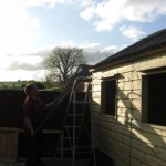 Roof being installed Summerhouse The Wooden Workshop Bampton Devon Tiverto