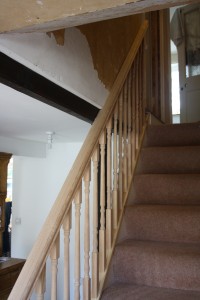 banister rail and spindles