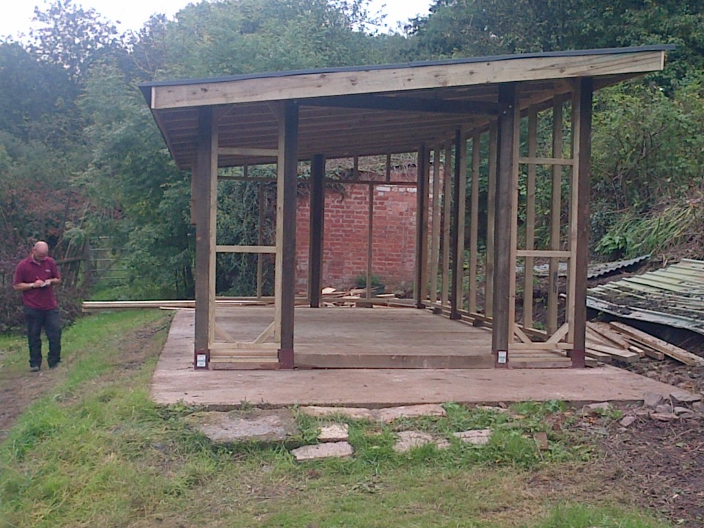 Rustic shed framework - The Wooden workshop bampton devon