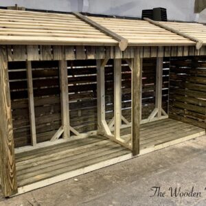 4m Log Store - The Wooden Workshop Bampton Devon