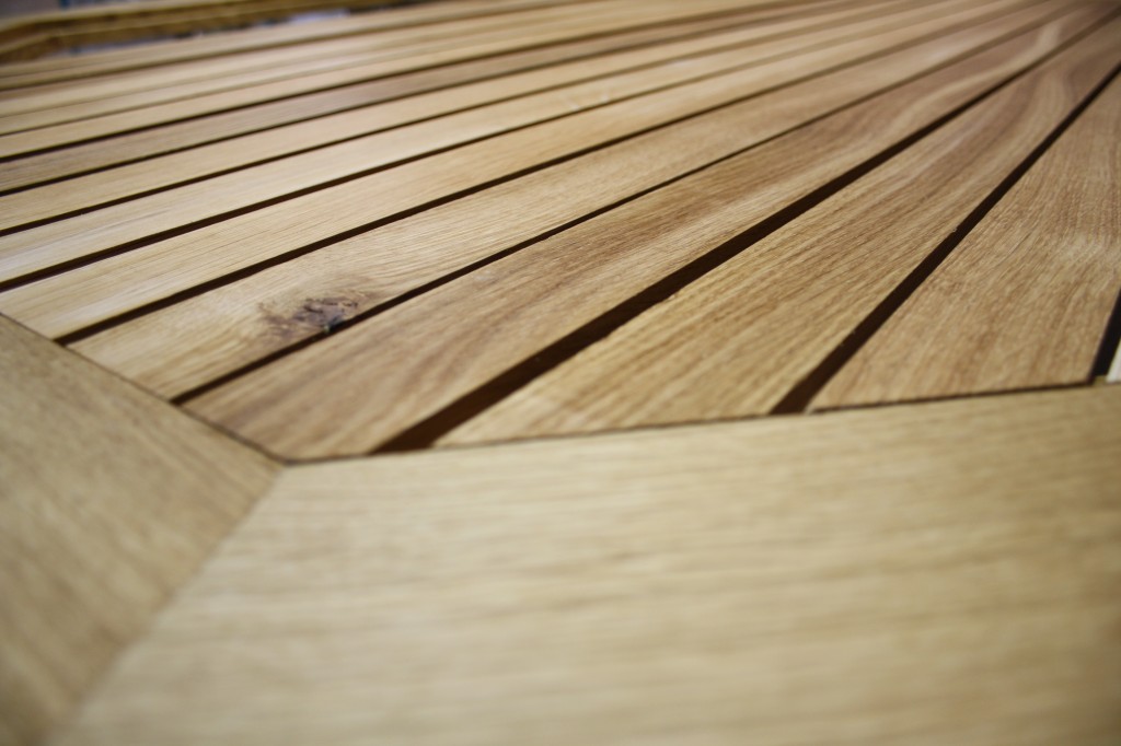 Slatted Oak Tabletop The Wooden Bampton, Devon