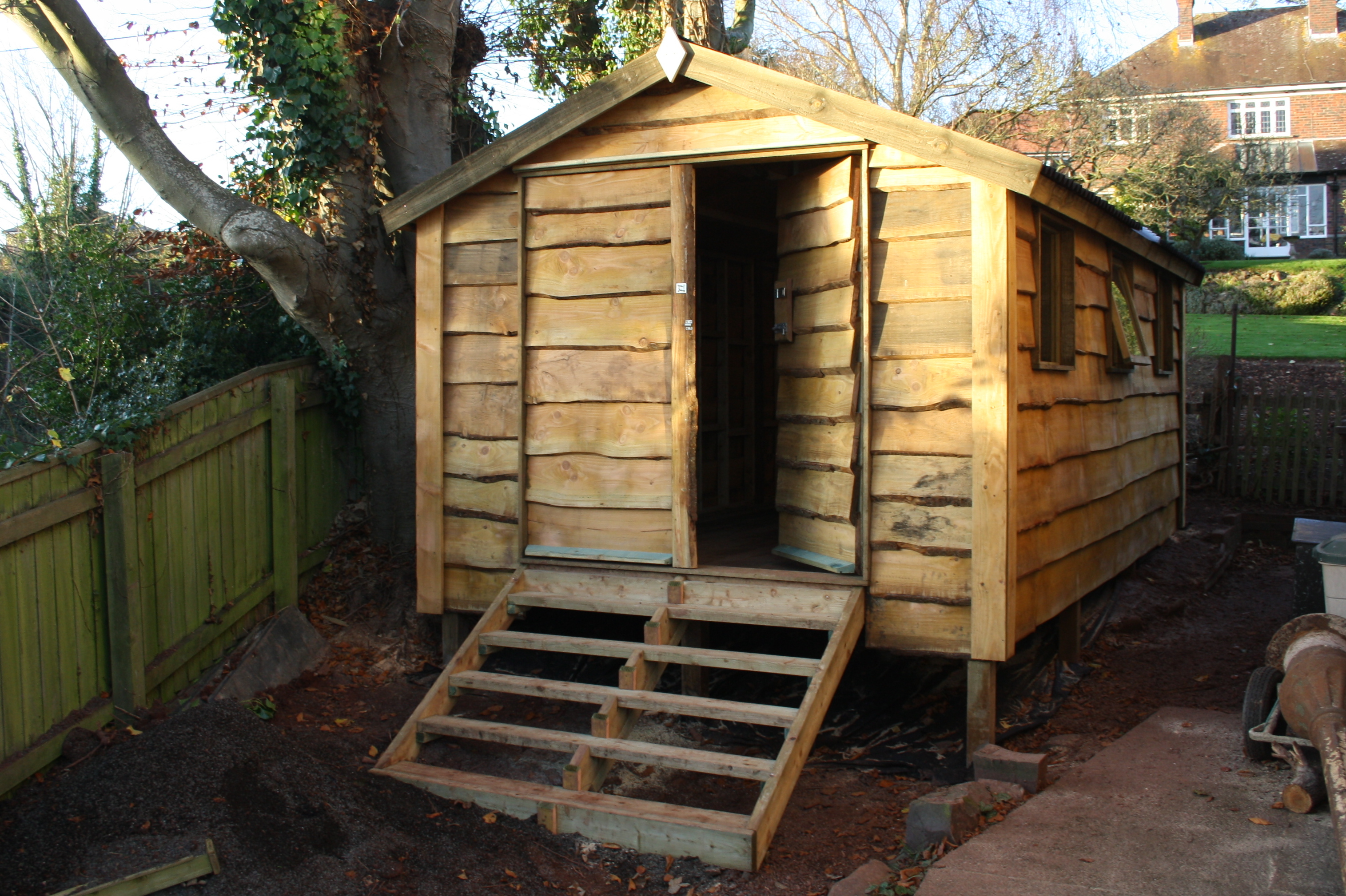 raised shed
