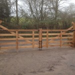 Oak hockey stick gates