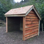 Sheep field shelter, The Wooden Workshop, Oakford, Devon.