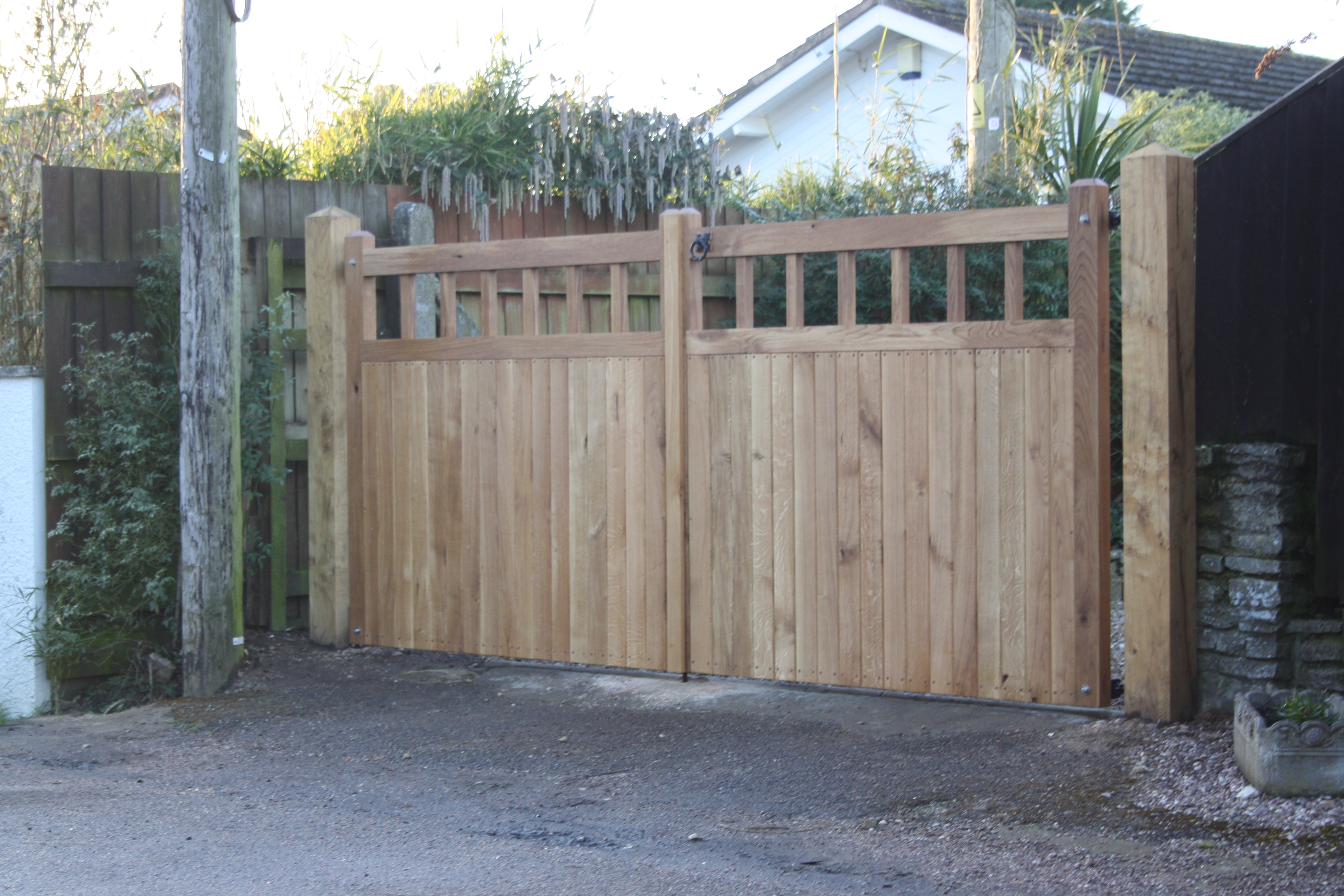 Oak Square Top Gates The Wooden Bampton, Devon
