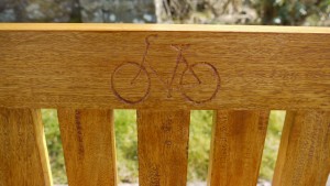 Bicycle logo engraving