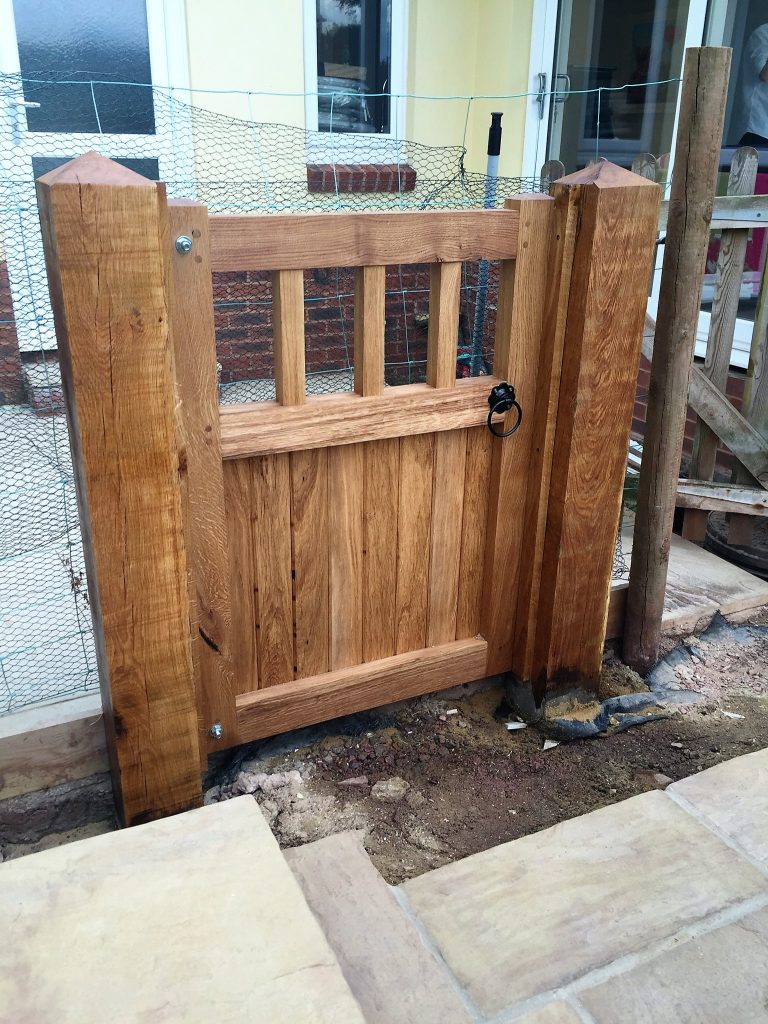 Oak Square top gates - The Wooden Workshop