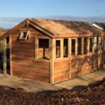Cedar shingle Potting shed - The Wooden Workshop Bampton Devon