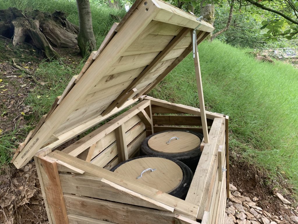 Eco toilet with eco composter The Wooden Workshop Devon