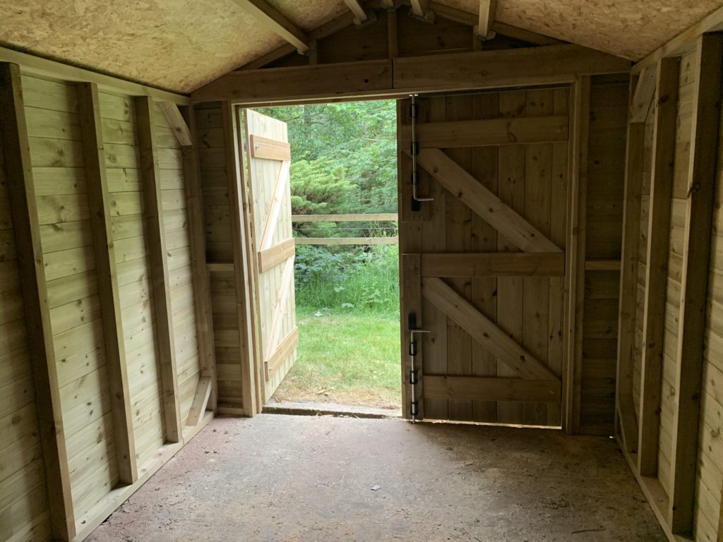 Plastisol tin shed - The Wooden Workshop Devon