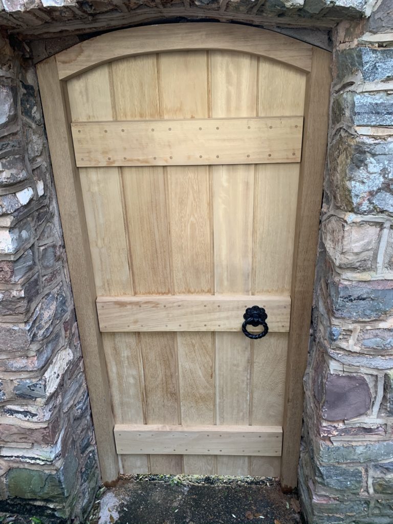 Iroko Side Gate - The Wooden Workshop bampton Devon