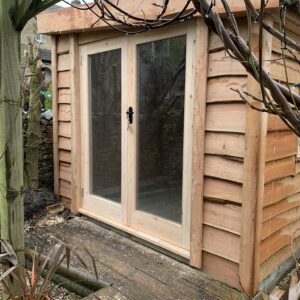 Timber workshop - Fully glazed doors - The Wooden Workshop Bampton Devon