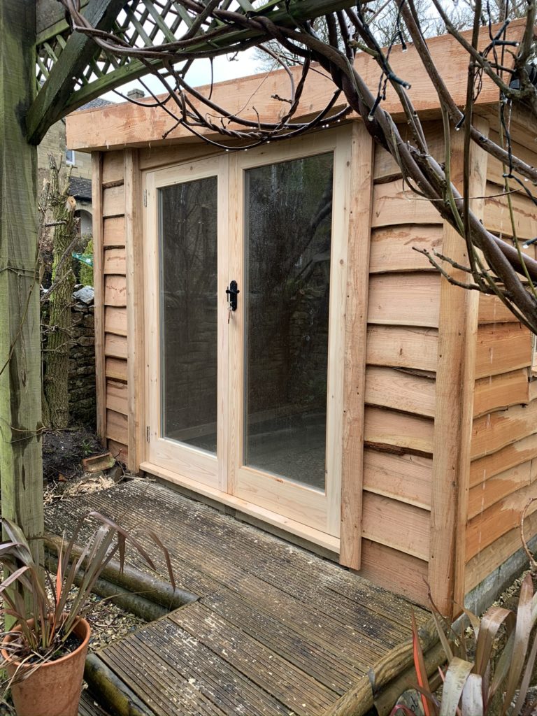 Timber workshop - Fully glazed doors - The Wooden Workshop Bampton Devon