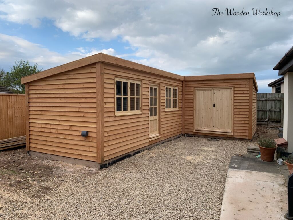 Timber garden office - The wooden workshop Bampton DEVON