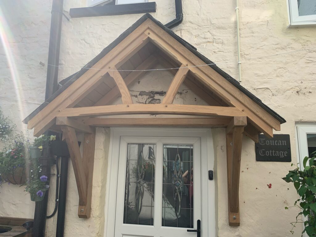 Oak Porch - The Wooden Workshop Bampton Devon