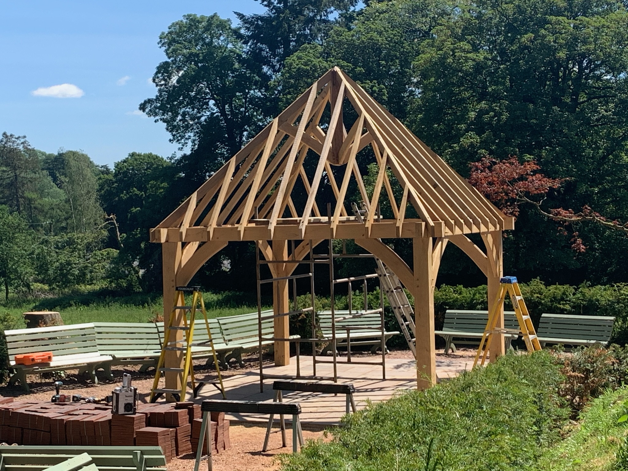 Oak Wedding Gazebo - The Wooden Workshop Bampton Devon