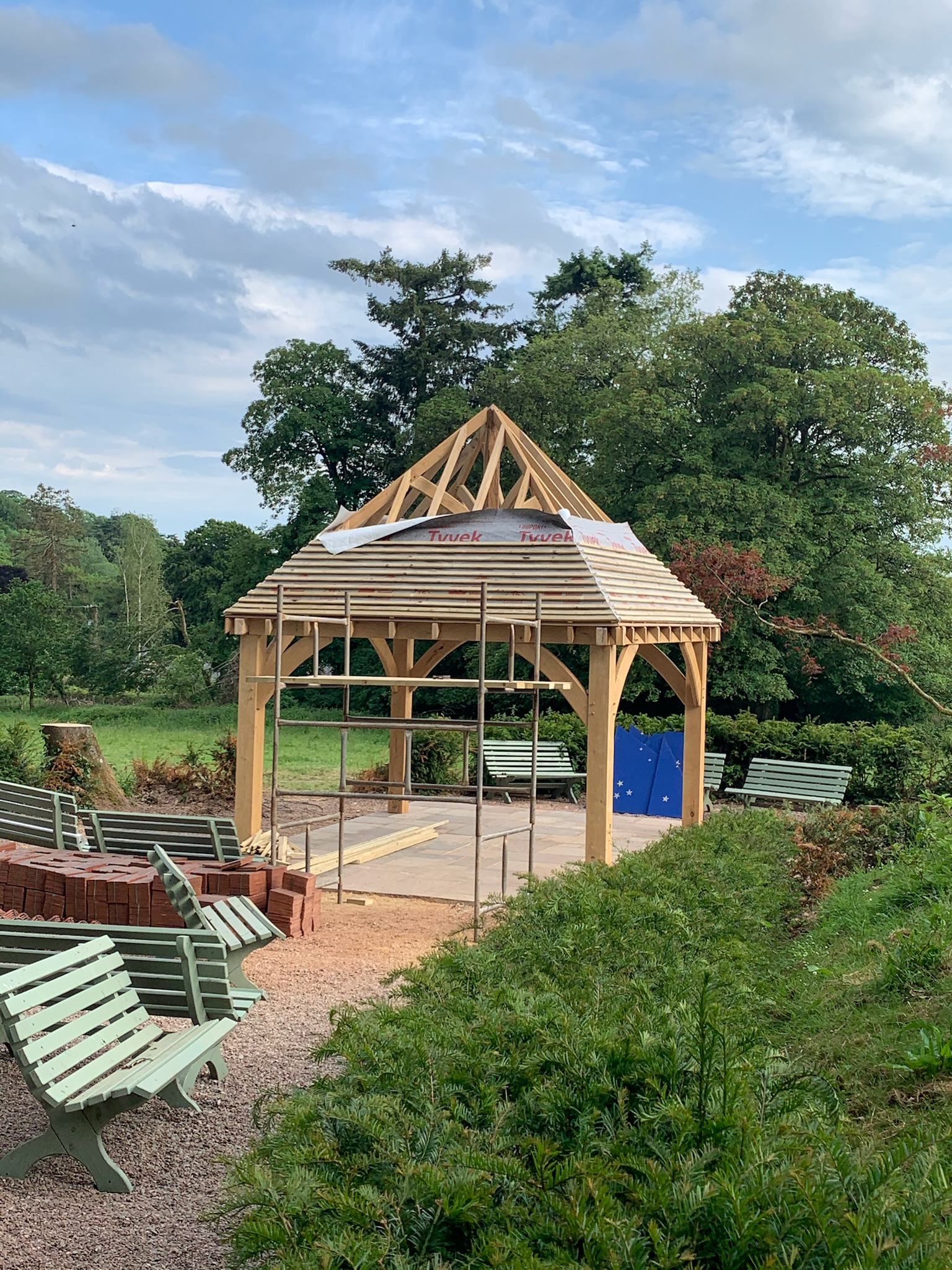 Oak Wedding Gazebo - The Wooden Workshop Bampton Devon
