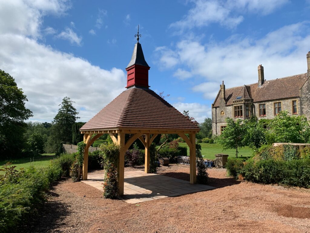 Oak Wedding Gazebo - The Wooden Workshop Bampton Devon