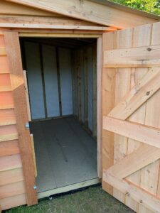 Adjoining Store Room to the garden office - The Wooden Workshop Bampton Devon
