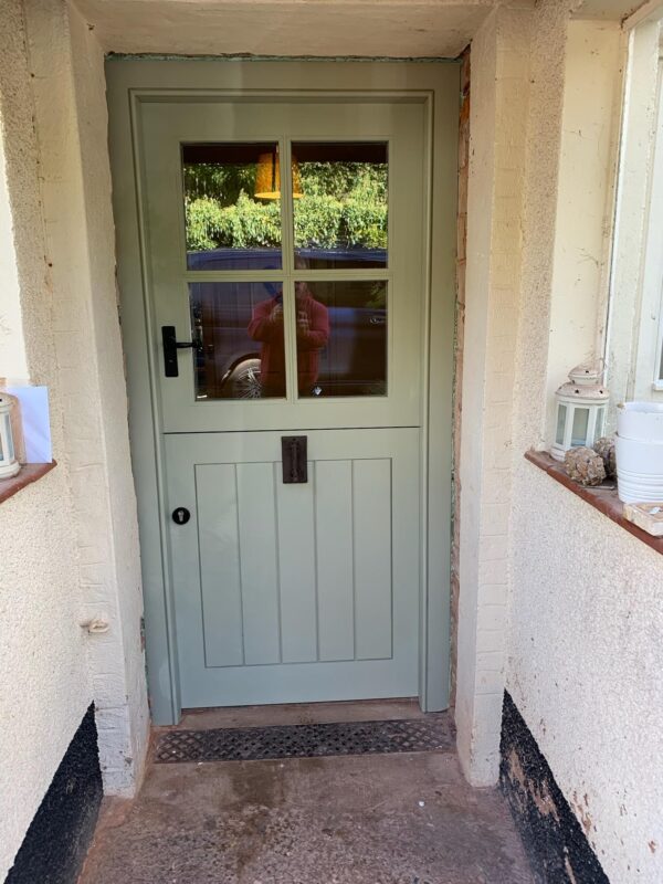 Stable Door constructed from Sapele and painted using Farrow and Ball paint
