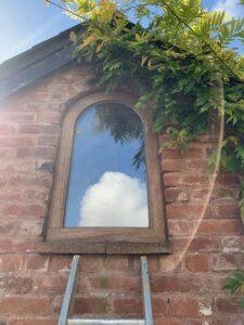 Oak Arched Window - The Wooden Workshop Bampton Devon