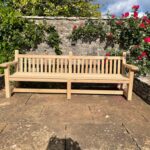 The National Trust 8ft Oak Bench - The Wooden Workshop bampton Devon