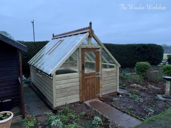 Bespoke large timber green house with stable door - The Wooden Workshop Bampton Devon