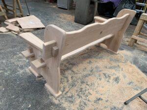 Solid oak Bench - The Wooden Workshop Bampton Devon